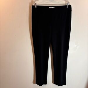 JOSEPH RIBKOFF Sz 14 (estimated) Pull On Pants Back Slits at Hem Line Trousers